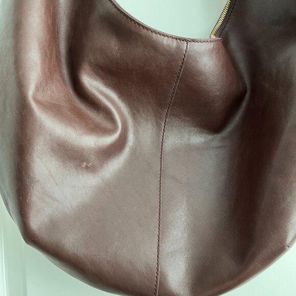 Madewell "Essential Curve Shoulder Bag" - Chocolate Raisin - Picture 2 of 5